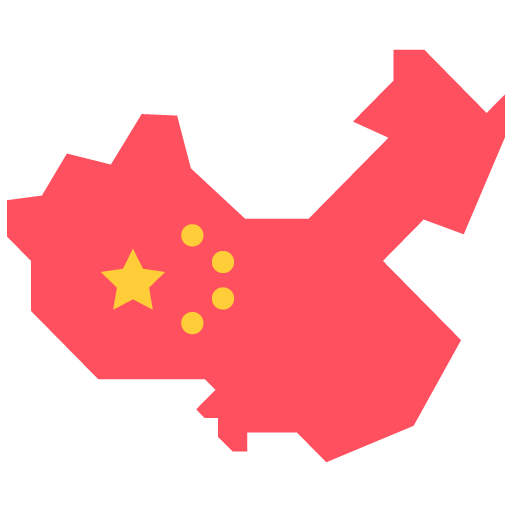 representa pais china color rojo y las estrellas de la la bandera china amarillas